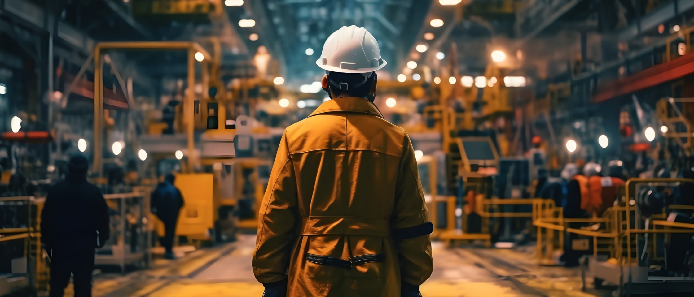 作業場に立つ作業員